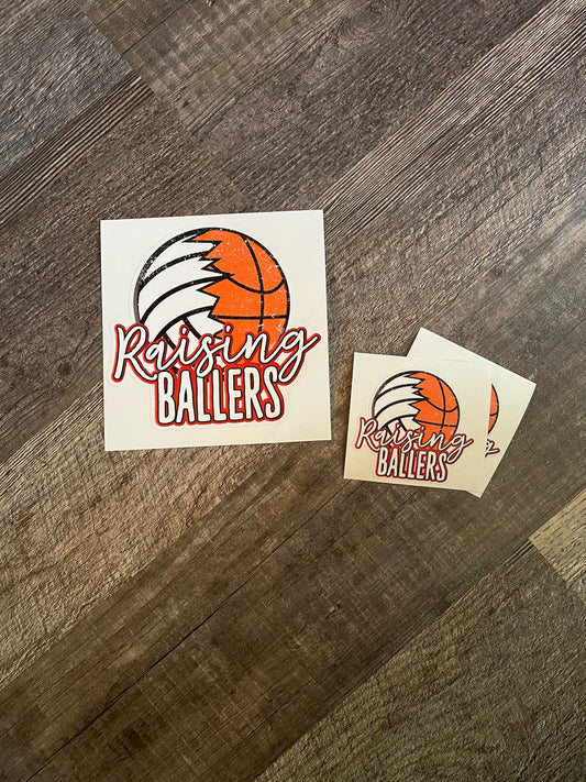 Raising Ballers Sticker | Volleyball Sticker I Basketball Sticker | Sports Sticker | Gift